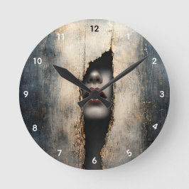Relógio Redondo Hidden Identity Surreal Wall Clock