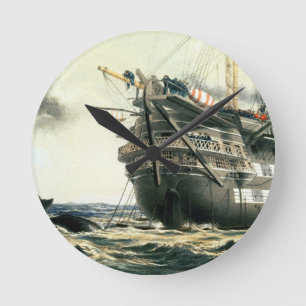 Relógio Redondo HMS Agamemnon que coloca o cabo atlântico