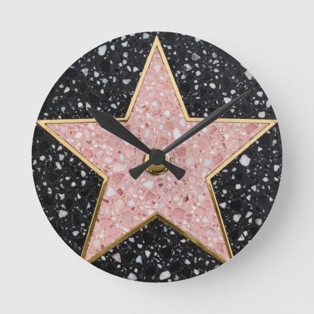 Relógio Redondo Hollywood Walk of Fame Square Coaster (Frente)