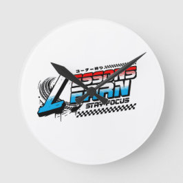 RELÓGIO REDONDO HOME DECOR FOCUS LESSONS LEARN ROUND WALL CLOCK 