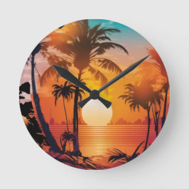 RELÓGIO REDONDO HOME DECOR LIFE'S JOURNEY CHEER UP  WALL CLOCK 