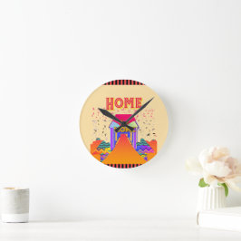 Relógio Redondo Home Sweet Home