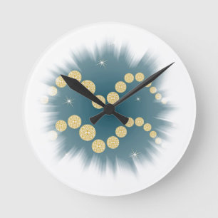 Relógio Redondo Homem de água 21. janeiro até 18. fevereiro