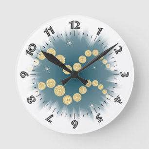 Relógio Redondo Homem de água 21. janeiro até 18. fevereiro