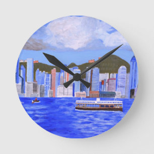 Relógio Redondo Hong Kong