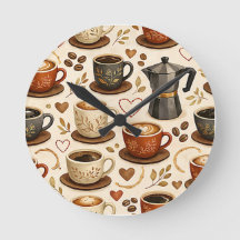 Hora do Café Aconchegante - Padrão Seamless Estéti