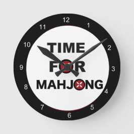 Relógio Redondo Hora para Mahjong