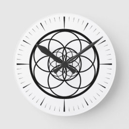 Relógio Redondo horloge fleur de vie v2