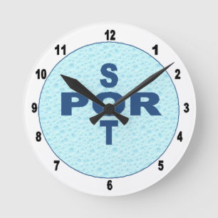 Relógio Redondo Horloge murale en acrylique,Ronde Medium SPORT NAT
