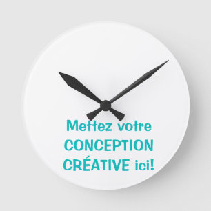 Relógio Redondo Horloge personnalisée