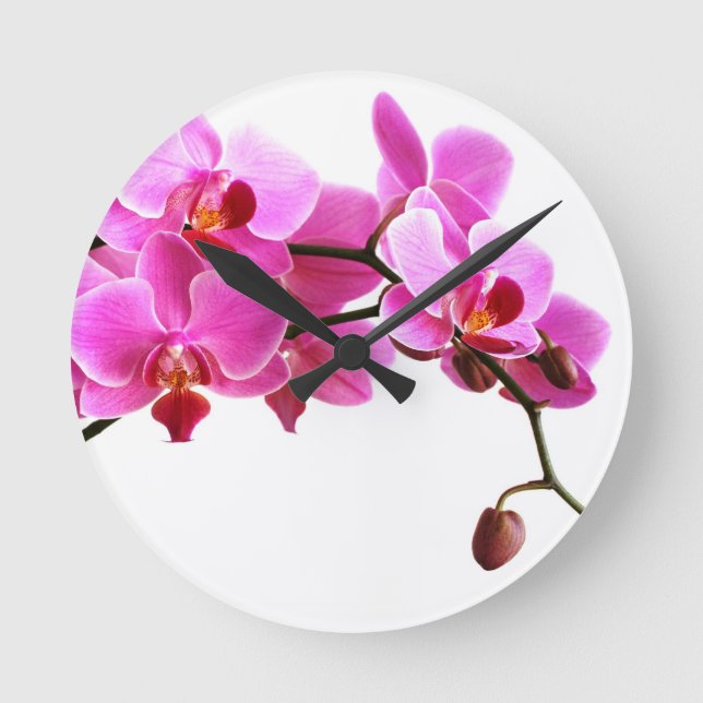 Relógio Redondo Horloge Ronde Orchidée (Frente)