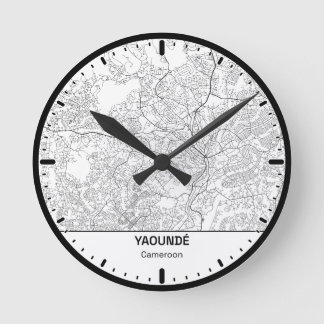 Relógio Redondo Horloge Ronde Yaounde Clock City Line Art