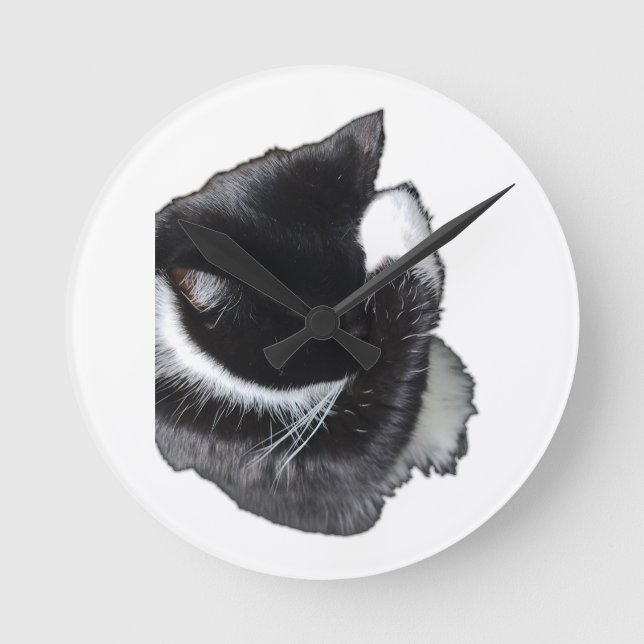 Relógio Redondo I Can't Even Right Meow (Frente)