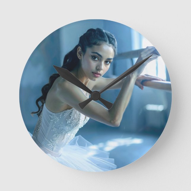 RELÓGIO REDONDO I LOVE BALLET - BALLET & DANCE (Frente)