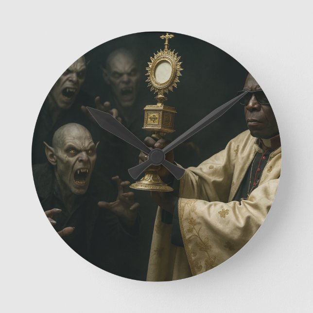 Relógio Redondo 'If the Pope were Blade' (Frente)