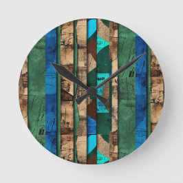 Relógio Redondo Ilha Caribe Africana de Luxo sofisticada