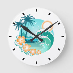 Relógio Redondo Ilhas Havaianas 1