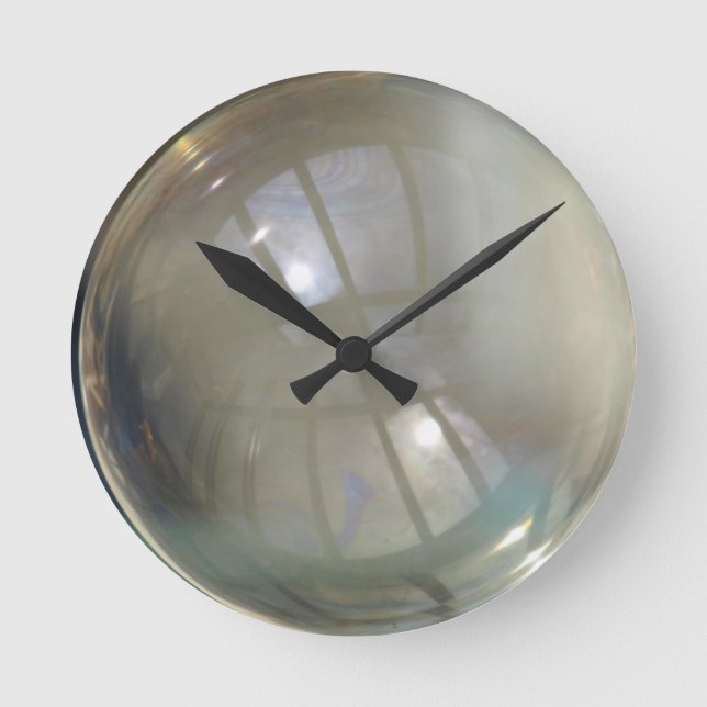 Relógio Redondo Illusion Soap Bubble Wall Clock #2 (Frente)