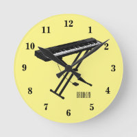 Ilustração de desenho de piano de teclado