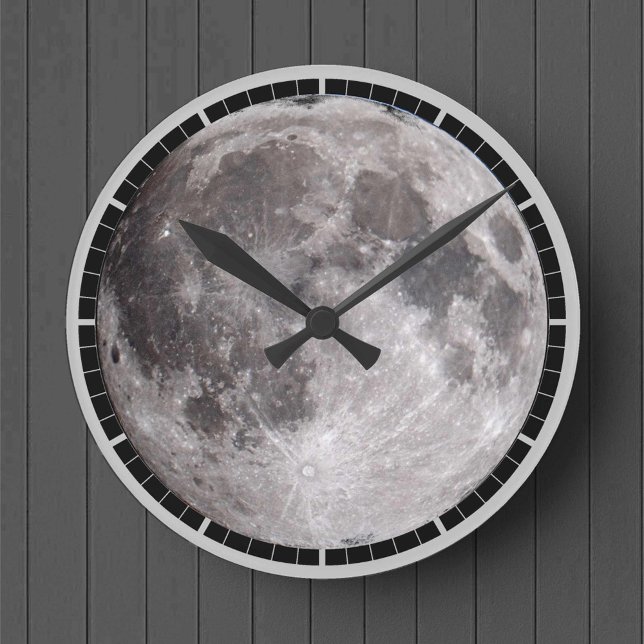 Relógio Redondo Imagem de Astronomia da Lua Cheia (Criador carregado)