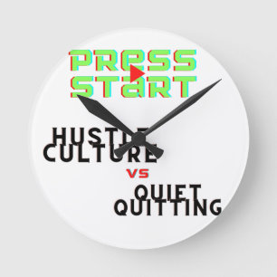RELÓGIO REDONDO IMPRENSA, CULTURA HUSTLE VS QUIET QUITETO