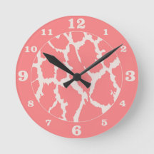 Impressão em animais Coral Giraffe Numerada