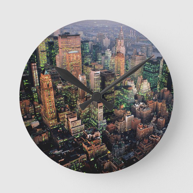 Relógio Redondo Impressionante! NOVA IORQUE USA (Frente)