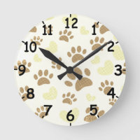 Impressões E Corações De Cães Vintage Ssepia