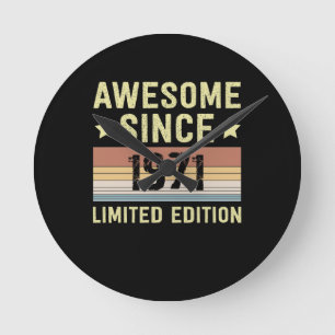 Relógio Redondo Incrível desde o aniversário de 1971
