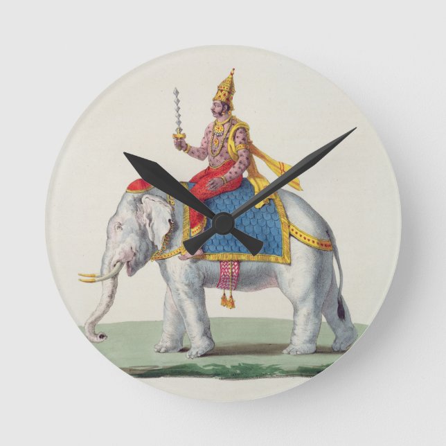 Relógio Redondo Indra ou Devendra, de "do francaise L'Inde…", (Frente)