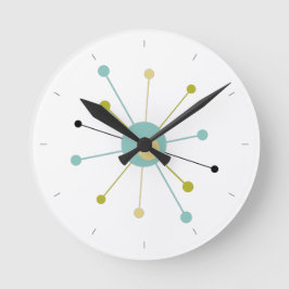 Relógio Redondo Inicialização Atômica com Meio século de Linhas