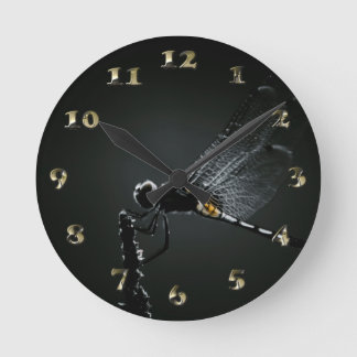 Relógio Redondo Insetos - Asas Dragonfly