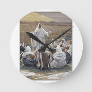 Relógio Redondo Inspiração Jesus Bíblia Fé Esperança Amor