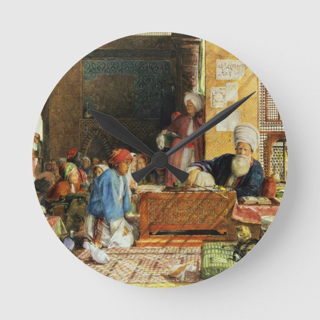 Relógio Redondo Interior de uma Escola, Cairo, 1890 (c/c) (ver tam (Frente)