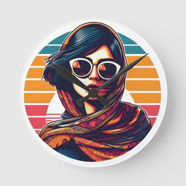 Relógio Redondo Iranian woman - Iran (Frente)