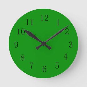 Relógio Redondo Islamic Green Color Wall Clock
