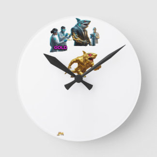 Relógio Redondo Italian Brainrot Spaghetti Glitch | Viral