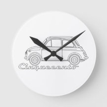 Italiano Fiat Cinquecento 500 cc Oldtimer Blueprin