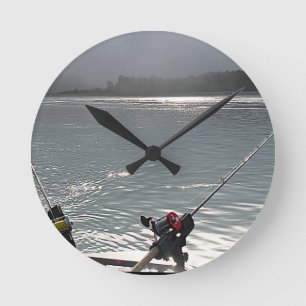 Relógio Redondo Já Não Há Trabalho De Pesca