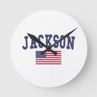 Relógio Redondo Jackson MS Flag