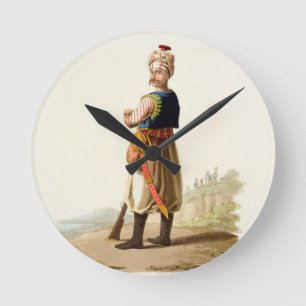 Relógio Redondo Janissary, dos "trajes das várias nações",