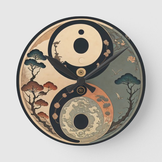 Relógio Redondo Japonês 8 (Frente)