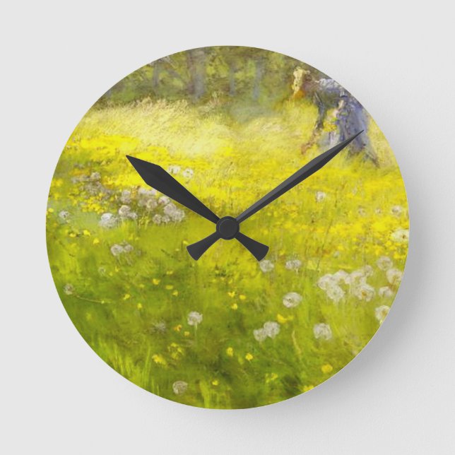 Relógio Redondo Jardim de Kroyer em Skagen (Frente)