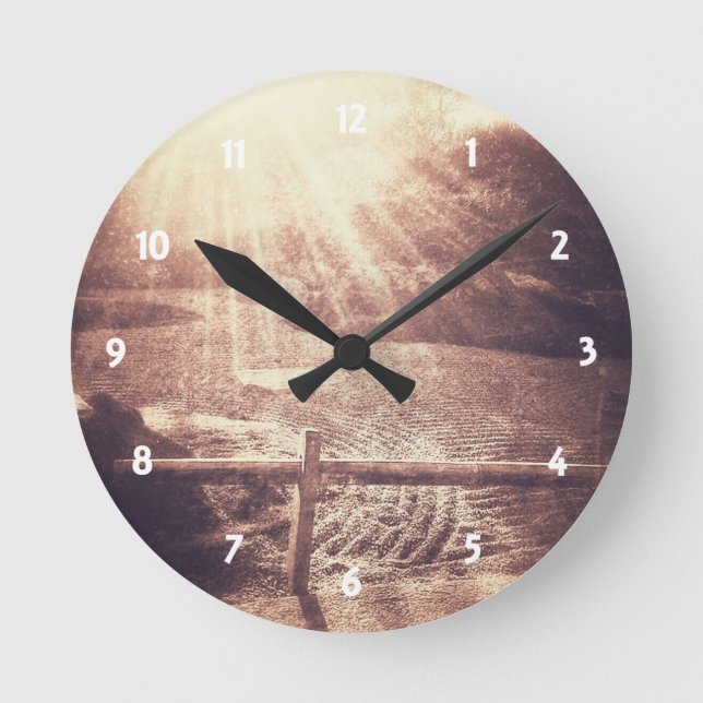 Relógio Redondo Jardim do zen (Frente)