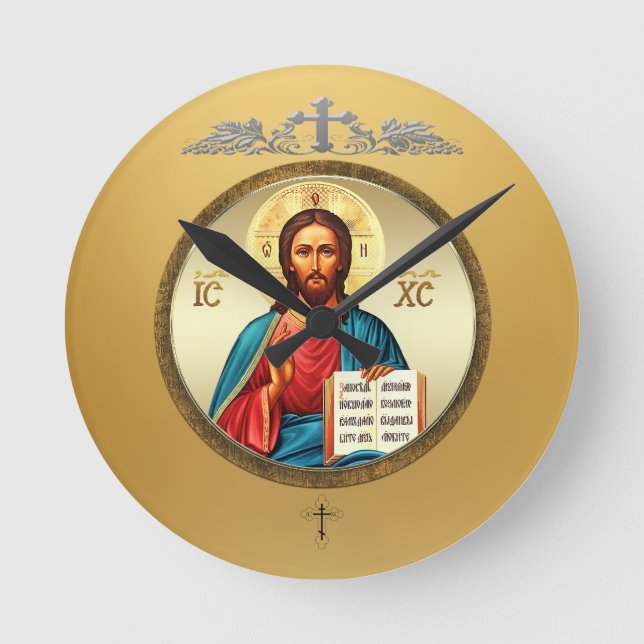 Relógio Redondo Jesus Cristo (Frente)
