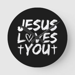 Relógio Redondo Jesus te ama
