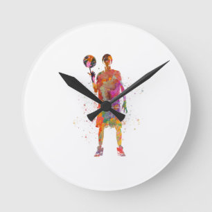 Relógio Redondo Jogador de basquete