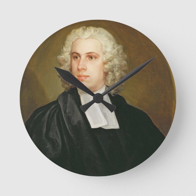 Relógio Redondo John Lloyd, Curate de St. Mildred, rua larga, (Frente)