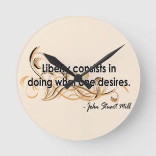 Relógio Redondo John Stuart Mill