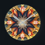 Relógio Redondo Kaleidoscope Mandala Flower Design- 23091<br><div class="desc">Kaleidoscope Mandala Flower Design- 23091</div>